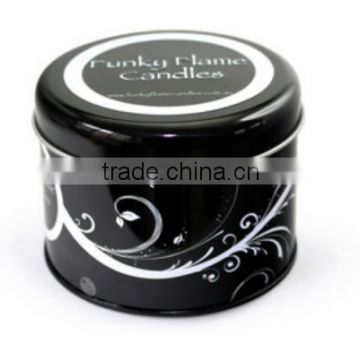 small round metal candle tin wholesale