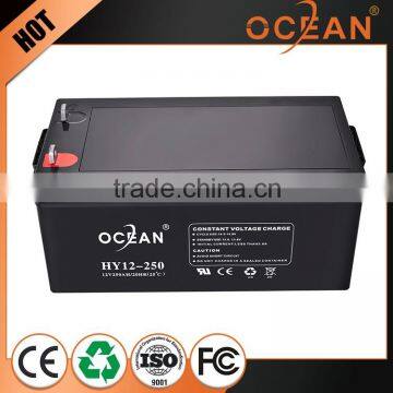 Special design 12V 250ah latest industrial battery rechargeable