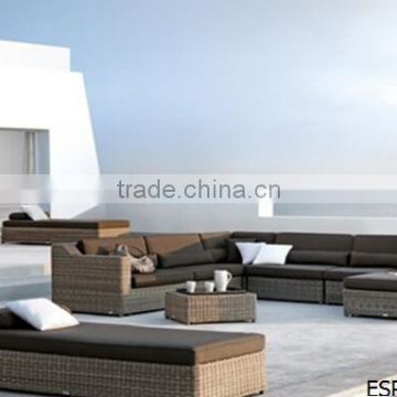 Wicker Cushioned Patio Set Garden Sofa Furniture Rattan New
