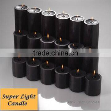 black pillar religious church candle