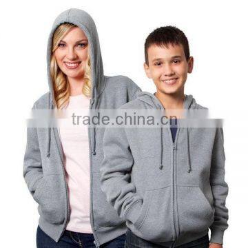 high quality grey zip custom blank sweatshirt