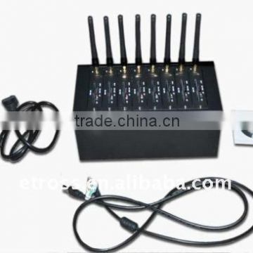 GSM/GPRS sms modem 8 ports 8 sim cards to send sms in bulk,wavecom Q24plus module,USB interface, quad band(850/900/1800/1900mhz)