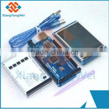 3.2" TFT LCD Touch + TFT 3.2 inch Shield + Mega 2560 R3 with usb cable for Arduino kit