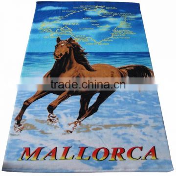 Sports team promotional beach towel velour