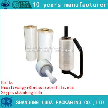 Hot sell smooth transparent machine LLDPE casting stretch wrap film roll the lowest price