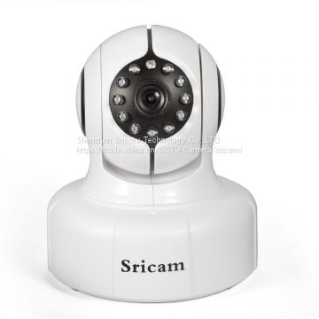 Sricam SP011 P2P IR Night Vision HD 720P Two Way Audio Wireless Wifi Alarm Promotion Indoor Security IP Camera