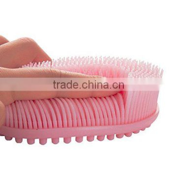 high quality baby silicone bath body brush
