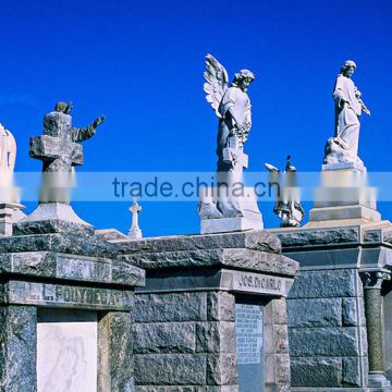 outdoor garden decoration stone carving white marble cemetery statues