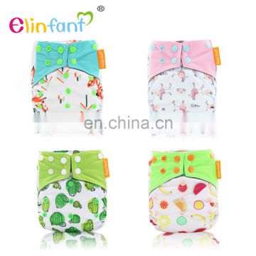 Elinfant bamboo charcoal Diaper pants Cloth Nappy Baby Diaper adjustable Cloth Reusable Diaper