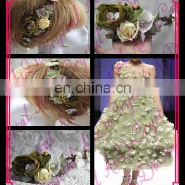 Aidocrystal bridal hair piece,wedding hair flower fascinators, fashion women hair accessories