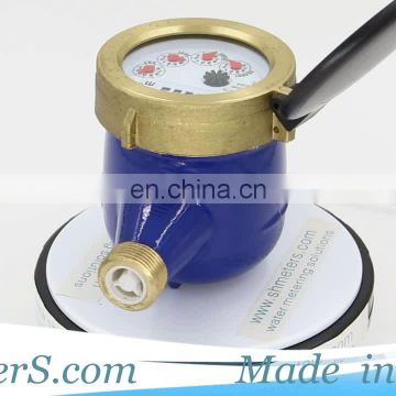 DN 15 mm 1/2'' inch multi jet dry type water meter with brass body