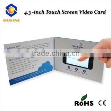 2.4 inch-10.1 inch customized design video brochure