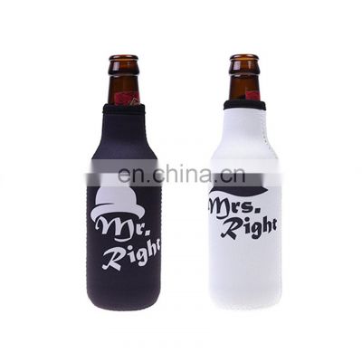 New Neoprene Water Bottle Sleeve Customized Thermal Insulated Wine Beer Bottle Sleeve Cooler Bag Holder Carrier Bag With Zipper