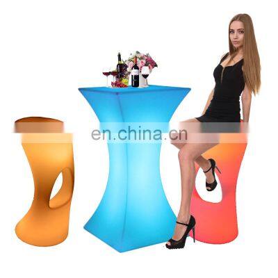 garden table and chair/Unique rechargeable outdoor led other bar commercial table party other bar furniture for event night club