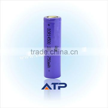 ATP Supplying pulse oximeter Battery / 750mAh 3.7v icr 14500 li-ion rechargeable battery