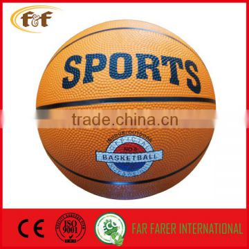 7# promotional rubber basket ball