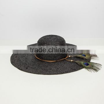 Fashion Feather Summer Raffia Straw Hat China Manufacturer                        
                                                Quality Choice
                                                    Most Popular