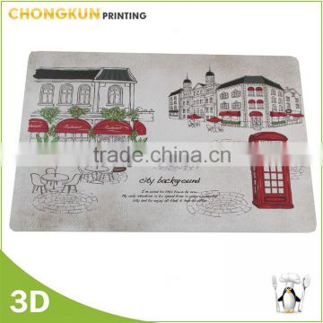 Waterproof UV printed recycled plastic placemats