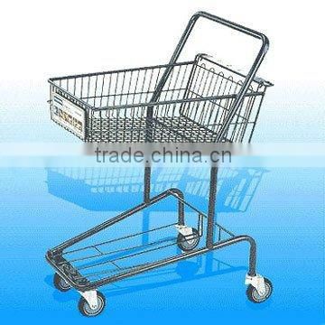 Hot sale shopping wire basket trolley