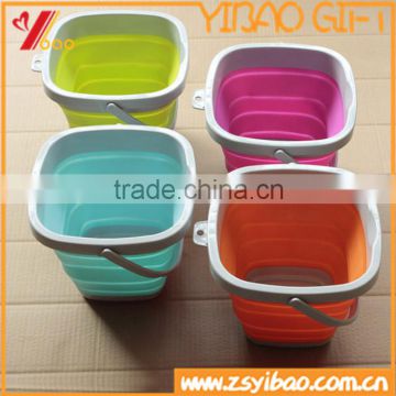 Whosales Silicone water Fishing/Car collapsible bucket