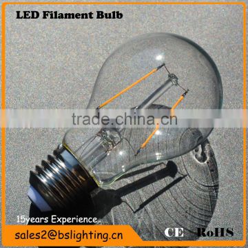 Chandelier 80Ra A19 A60 Filament Led Bulb, 2W 6W 8W Led Filament Bulb