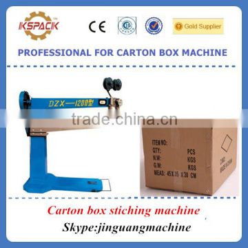 Carton box machine price / manual operate Carton box stiching machine