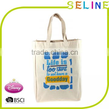 eco friendly canvas tote bag with gusset