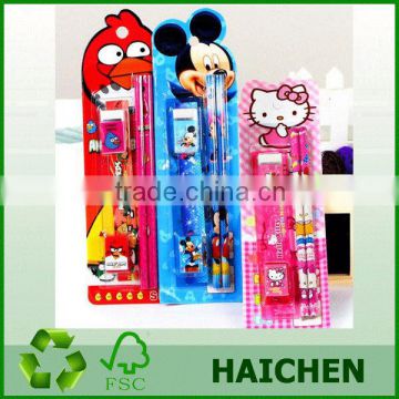 kids stationery set with eraser/pencil in blister card                        
                                                Quality Choice