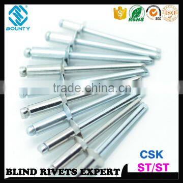 ISO 15980 STEEL BODY STEEL MANDREL CSK HEAD ST/ST BLIND RIVETS