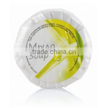 Yangzhou hotel amenity supplier disposable round bath soap
