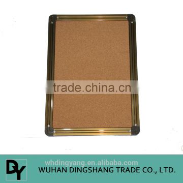 China wholesale aluminum frame cork sheet soft notice board