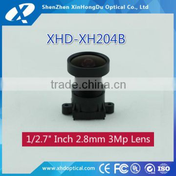 3megapixel 2.8mm F1.85 large aperture mini size board lens