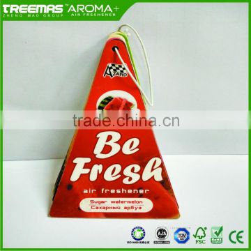 Factory direct price wholesale hanging paper air freshener with funny style for car home decoration