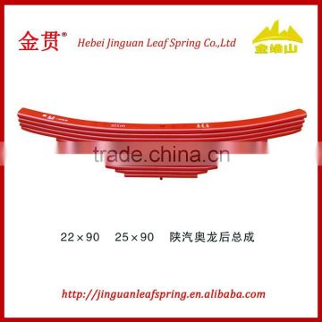 Aolong 22*90 25*90 heavy vehicle auto parts leaf spring assembly