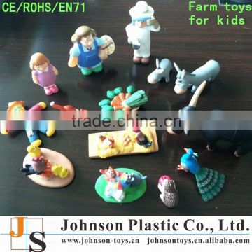 OEM small plastic farm animal toys for kids