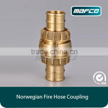 Brass Norwegian Nor Norlas fire hose coupling
