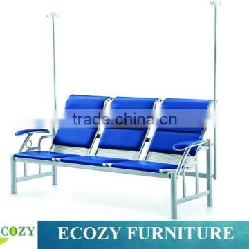 Hospital blood transfusion chair with infusion rod holder
