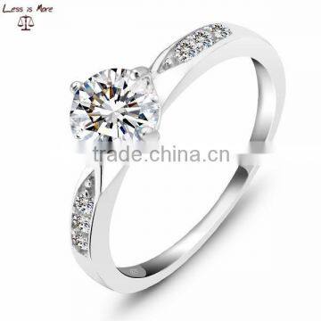 Simple Diamond Promise Ring 2015 Ring Sterling Silver Jewelry OEM