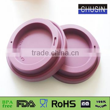 smile silicone cup lid for coffee cup or tea cup