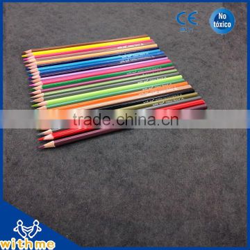 24c 7 inch High quality triangle sharpened color pencil