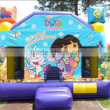 Bouncy house promotional factory price dora inflatable bounce house for sale