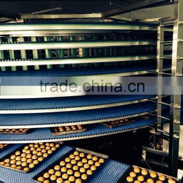 Food cooling tower widely used in hamburger bread toast conveyor spiral