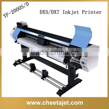 2015 hot selling water based type inkjet printers for vinyl sticker/flex banner/soft film