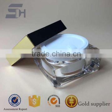 Promotional Square hot stamping Cosmetic cream jar Packaging