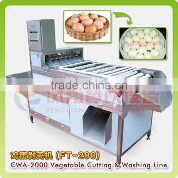 FT-200 Full Automatic Peeler Type Pre-boiled Hen Eggs Goose eggs Sheller Shelling Machine with stainless steel