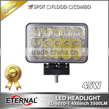 Universal 4x6" LED headlight replacement H4651 for truck car 74-97 Chevrolet Buick Cadillac