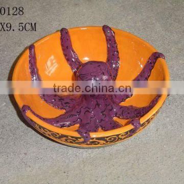 Ceramic Halloween Octopus Plate/ Halloween Items