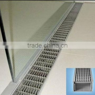 Linear stainless steel shower drain floor drain grating