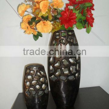 Metal Vases For Interior Decoration Aluminum Casted