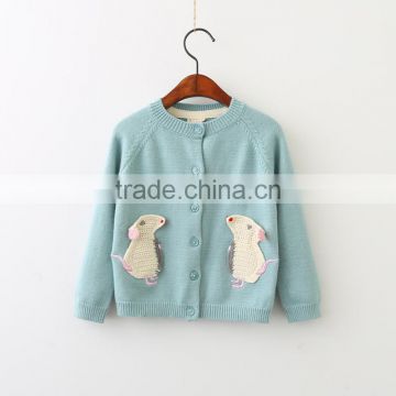 Kids spring outcoat clothes sweater cardigans baby girls cardigan sweaters